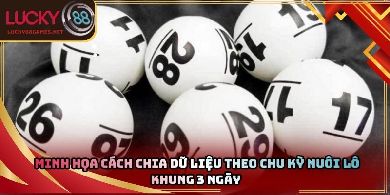 Minh họa cách chia dữ liệu theo chu kỳ nuôi lô khung 3 ngày 