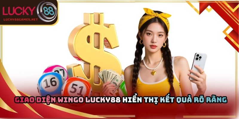 Giao diện Wingo Lucky88 hiển thị kết quả rõ ràng